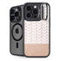 Rose Gold Herringbone iPhone 16 Pro Kickstand Case
